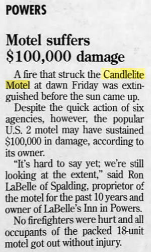 Candlelite Motel - Oct 1996 Fire